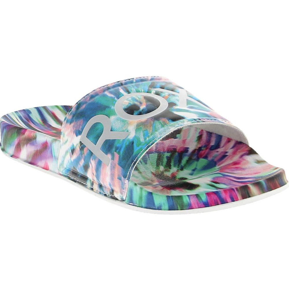 Roxy Slippy Printed Slide Sandals - Womens